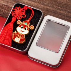 生肖蛇新年32gu盘公司商务送礼品盒装定制logo金属中国风优盘64gb